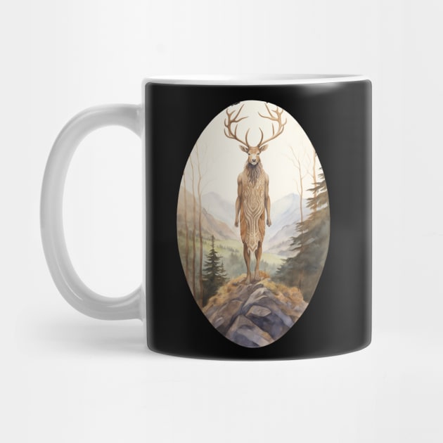 Cernunnos Pagan Wiccan Celtic Stag God by RichieDuprey